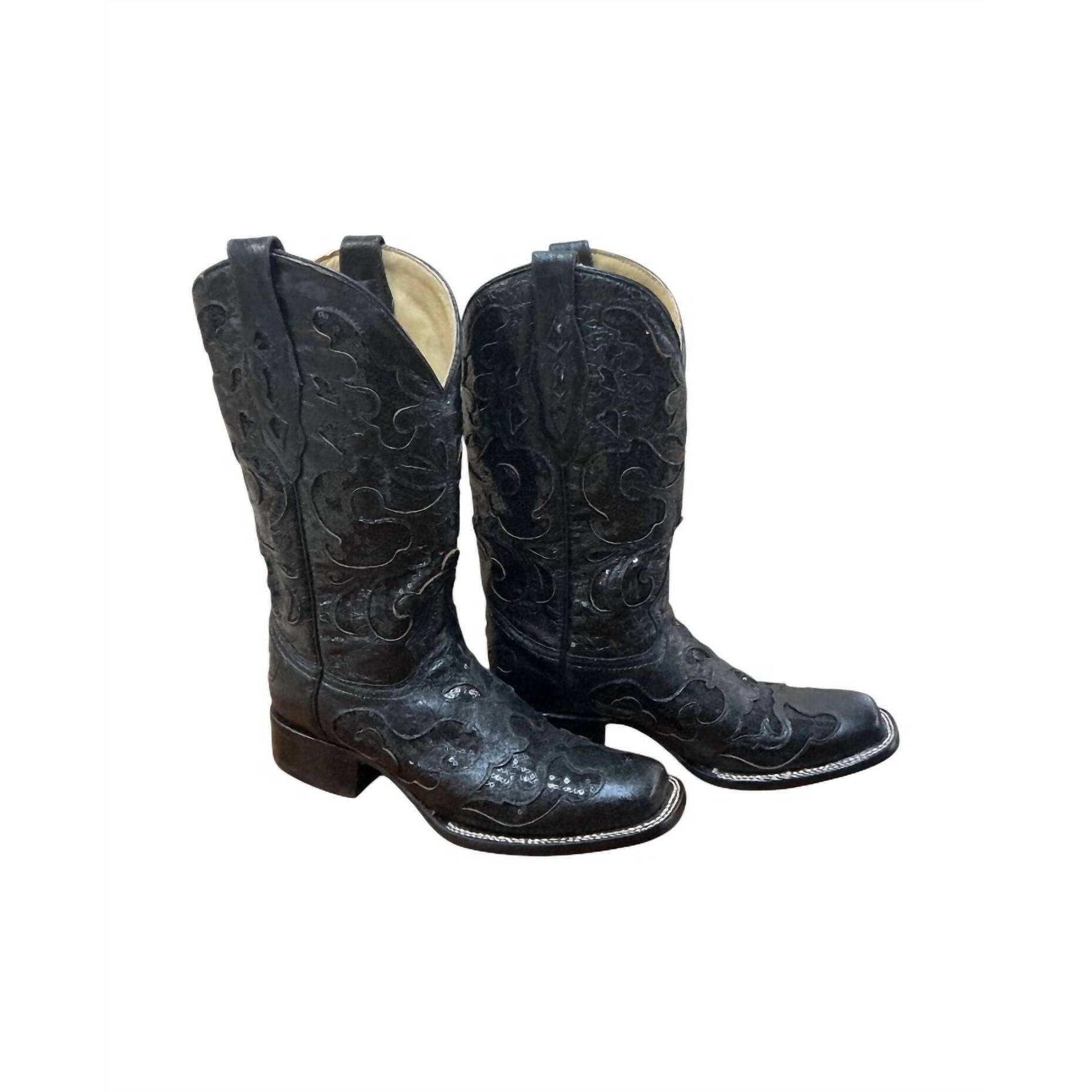 New Corral Women's Sequin Inlay Boot In Black